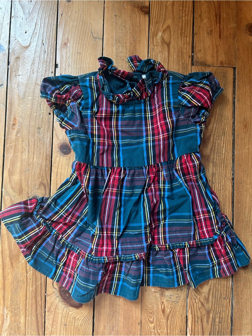 Crewcuts cotton plaid dress - 12-18 months
